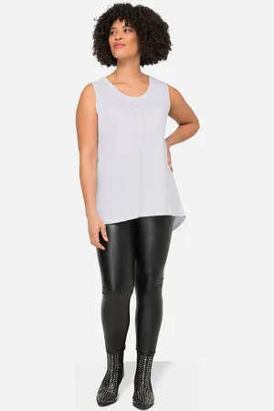 Angel of Style Longtop Top Rundhals Knopfleiste Saum hinten länger - Verkäufer: Popken Fashion Group