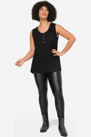 Angel of Style Longtop Top Rundhals Knopfleiste Saum hinten länger - Verkäufer: Popken Fashion Group