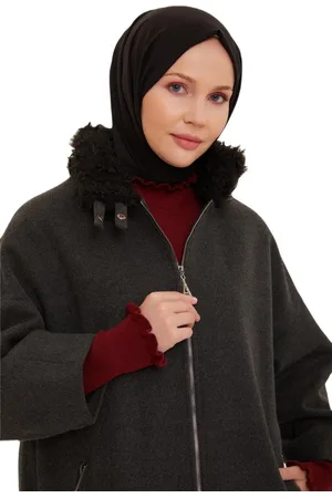 Armine Wintermantel Armine-Mantel mit Pelzkragen und Druckknopfdetail – moderne und elegan - Verkäufer: MegaMerchant