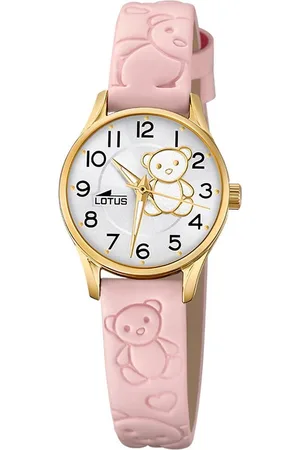 Lotus Quarzuhr Kinderuhr Leder Junior, (Analoguhr), Kinder Armbanduhr rund, klein (ca. 23mm), Edelstahl - Verkäufer: Fit4Style Silberschmuck - IMPPAC