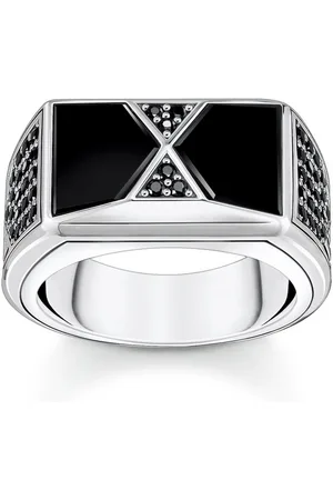 Thomas Sabo Fingerring Ring TR2430-508-11 Silber Onyx Schwarz - Verkäufer: Juwelier SCHWAHN
