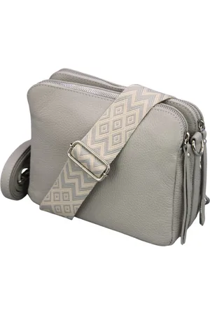 Adel Bags Schultertasche MARA Umhängetasche für Damen, Schultertasche aus Echtleder, hergestellt in Italien, mit 2 Riemen - Verkäufer: