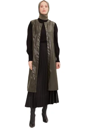Armine Longweste Armine Lange Weste Damen, Winter Faux Fur Jacke Damen mit Kragen, Warm - Verkäufer: MegaMerchant