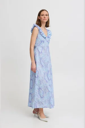 B YOUNG A-Linien-Kleid BYBXHANYA DRESS - Sommerkleid mit V-Ausschnitt - Verkäufer: meinemarkenmode