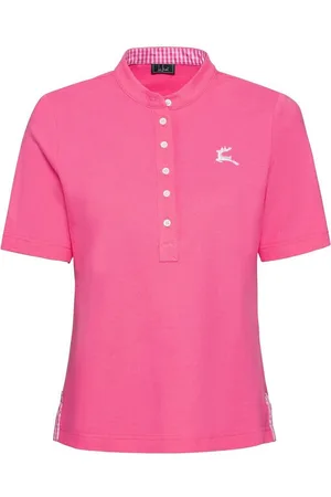 Luis Steindl T-Shirt Piqué-Shirt mit Vichykaro-Details - Verkäufer: Frankonia