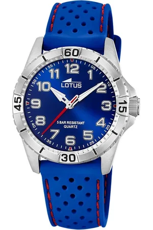 Lotus Quarzuhr Jugenduhr Junior Armbanduhr PU, (Analoguhr), Jugend Armbanduhr rund, mittel (ca. 34mm), Edelstahl, Outdoor - Verkäufer: Fit4Style Silberschmuck - IMPPAC