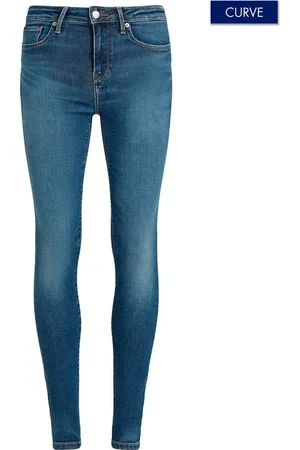Tommy Hilfiger Skinny-fit-Jeans CRV HARLEM U SKINNY HW Große Größen in Stoned Washed Optik