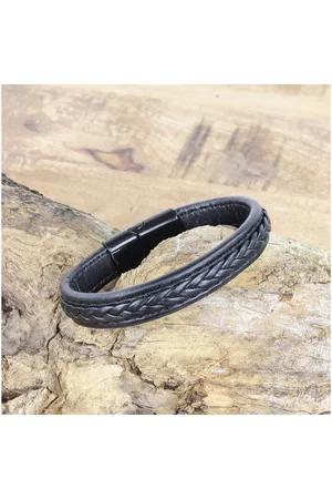 Karma Armband Männerschmuck Herren Leder Herrenarmband casual, Männer Lederarmband mit Edelstahl - Verkäufer: Sanixa