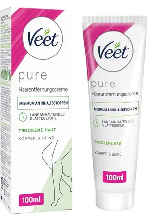 Veet Enthaarungscreme pure für Körper & Beine 100 ml, 1 St., Haarentfernungscreme, für trockene Haut - Verkäufer: PENNGUIN-DE