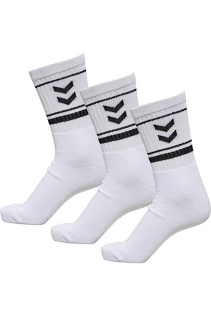 Hummel Socken hmlSTRIPE CREW 3-PACK SOCKS WHITE - Verkäufer: Sport Seeger