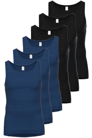 Ammann Achselhemd 6er Pack Unterhemd Day Classic / Jeans Feinripp (Spar-Set, 6-St) - - Verkäufer: Sibrise