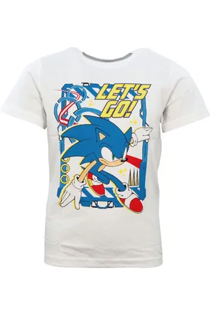 Sonic The Hedgehog Print-Shirt Kinder Junge kurzarm T-Shirt Shirt Gr. 104 bis 134, Baumwolle - Verkäufer: WS-Trend