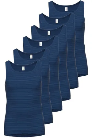Ammann Achselhemd 6er Pack Unterhemd Day Classic / Jeans Feinripp (Spar-Set, 6-St) - - Verkäufer: Sibrise