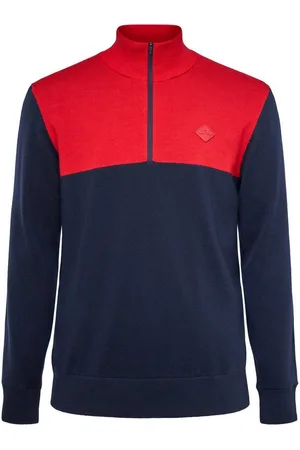 J Lindeberg Trainingspullover Golf Windbreaker Jeff Navy/Rot Herren EU XXL - Verkäufer: Svens Golfshop GmbH