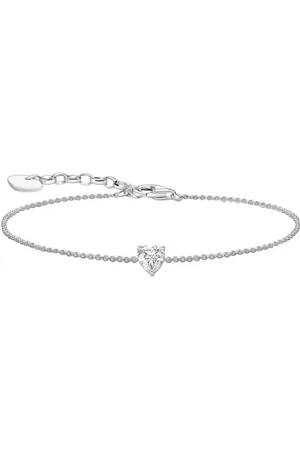 Thomas Sabo Armband mit großem Herz-Anhänger, A2157-051-14-L19V, A2157-051-9-L19V, mit Zirkonia (synth)