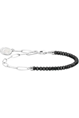 Thomas Sabo Charm-Armband mit Charmista Coin Silber, A2131-148-11-L19V, mit Achat