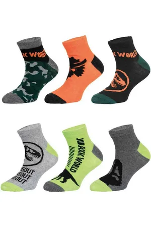 Jurassic World Freizeitsocken Dinos 6-er Pack Kinder Jungen Socken Gr. 23 bis 34 - Verkäufer: WS-Trend