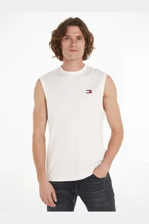 Tommy Hilfiger Rundhalsshirt TJM REG BADGE TANK TOP EXT mit Logoprägung