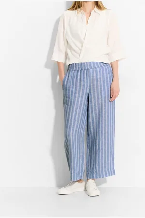 CECIL Leinenhose Style Neele mit Streifen im Culotte-Stil