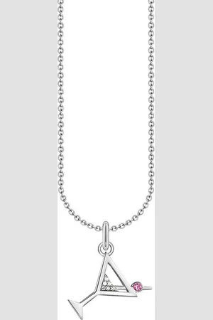 Thomas Sabo Kette mit Anhänger Cocktail-Anhänger, KE2232-013-27-L45V, mit Zirkonia (synth), Korund (synth)