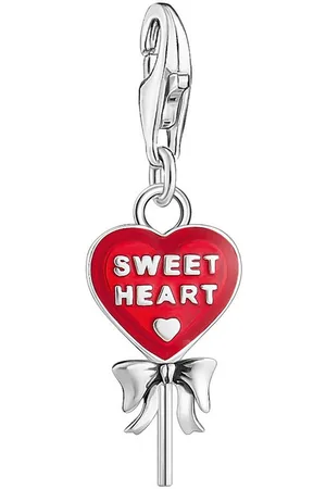 Thomas Sabo Charm-Einhänger roter Herz-Lollipop, 2072-664-10