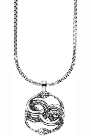Bruno Banani Kette mit Anhänger Schmuck Geschenk Venezia Uroboroi double snake, B0245N/20/00/55