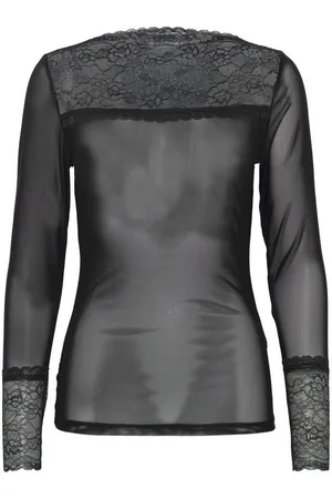 Ichi Langarmshirt ODETTA (1-tlg) Spitze - Verkäufer: Mary & Paul