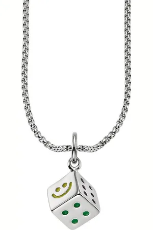 Bruno Banani Kette mit Anhänger Schmuck Geschenk Venezia Lucky Cube Würfel, B0244N/20/00/55
