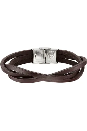 Bruno Banani Lederarmband Schmuck Geschenk Armband, B4102B/20/00/BL, B4102B/20/00/BR