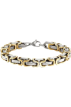 Bruno Banani Edelstahlarmband Schmuck Geschenk Armband Königskette bicolor, B4103B/20/00/21