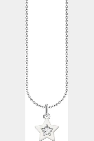 Thomas Sabo Kette mit Anhänger Stern-Anhänger, KE2235-041-14-L45V, mit Zirkonia (synth)