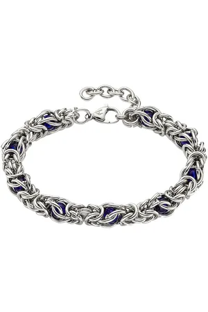 Bruno Banani Edelstahlarmband Schmuck Geschenk Armband Königskette, B0248B/20/00/LU, B0248B/20/00/DU, mit Glasstein