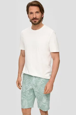 QS by s.Oliver Bermudas Bermuda mit All-over-Print aus Baumwoll-Stretch - Verkäufer: