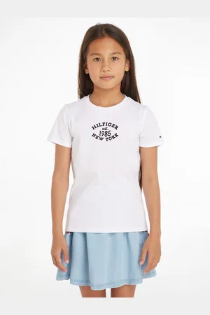 Tommy Hilfiger T-Shirt MONOTYPE FLOCK Kinder bis 16 Jahre mit Logostickerei