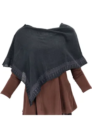 GURU-SHOP Langjacke Lagenlook Poncho, bedruckter leichter Poncho,.. - Verkäufer: