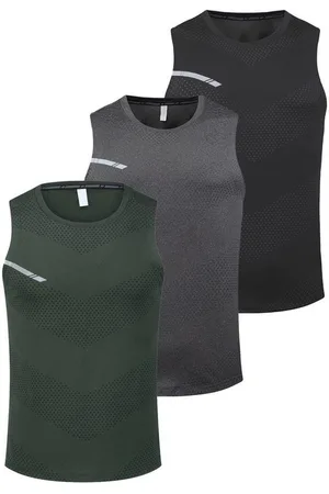 Allthemen Tanktop (3er-Pack) 3er Pack Herren Schnelltrocknendes Fitness Shirt - Verkäufer: