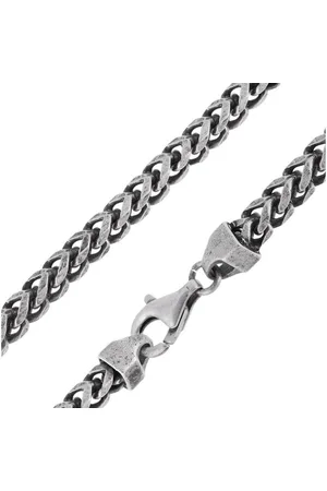 trendor Kette ohne Anhänger 925 Silber Oxydiert Fuchsschwanzkette 4,3 mm - Verkäufer: uhrcenter