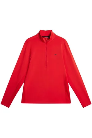 J Lindeberg Longsweatshirt Golf Layer Luke Half Zip Herren Rot - Verkäufer: Svens Golfshop GmbH