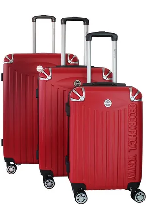 Geographical Norway Kofferset Robuste Rollkoffer Softless, 4 Rollen, (3 tlg), Leichte Hartschalenkoffer aus ABS-Kunststoff, versch. Größen - Verkäufer: Brandiing