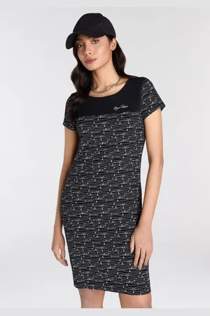 KangaROOS Jerseykleid mit trendigem Allover-Druck