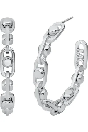 Michael Kors Paar Creolen Schmuck Geschenk Metall OHRRINGE ASTOR LINK, MKJ8358040, MKJ8358710