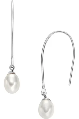 Skagen Paar Ohrhaken Schmuck Geschenk Edelstahl Ohrringe AGNETHE PEARL, SKJ1834040, mit Süßwasserzuchtperle