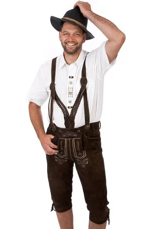 SPIETH & WENSKY Trachtenlederhose Kniebundlederhose - TIMO - ruß - Verkäufer: Alpenwahnsinn Tracht & Lifestyle