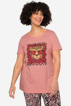 Angel of Style T-Shirt T-Shirt Tiger-Druck Rundhals Halbarm - Verkäufer: Popken Fashion Group