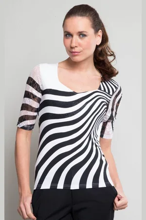 Passioni T-Shirt mit Zebra-Look-Streifen - Verkäufer: Passion Mode
