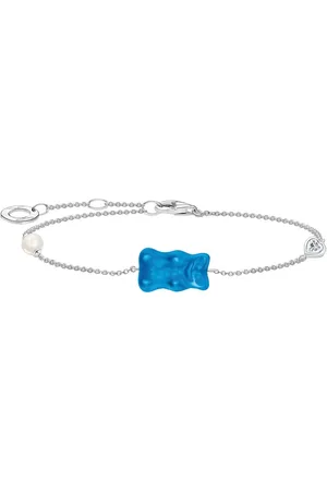 Thomas Sabo Armband x HARIBO Schmuck: Armband mit Goldbär, mit Kristallglas, Zirkonia (synth) - mit Süßwasserzuchtperle