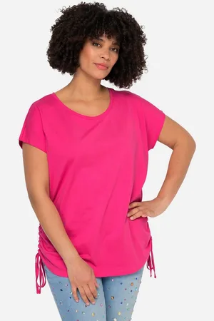Angel of Style T-Shirt T-Shirt oversized Rundhals seitliche Raffungen - Verkäufer: Popken Fashion Group