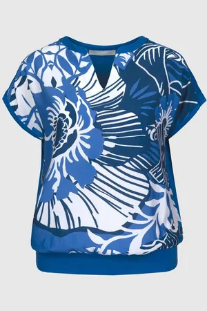 Bianca Kurzarmshirt – Sommerliches Print-Shirt mit floralem Design in - Verkäufer: Schneider Fashion Store