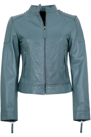 Apple of Eden Lederjacke AOE-101 - Damen Lederjacke Lammnappa hellblau - Verkäufer: Lederjacken24