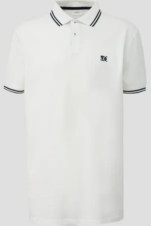 QS by s.Oliver Kurzarmshirt Poloshirt mit Kontrastdetails Kontrast-Details - Verkäufer: